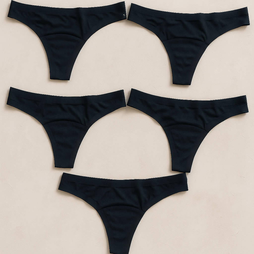 Pack de 5 Tangas Menstruales – Ciclo Completo (-35%)