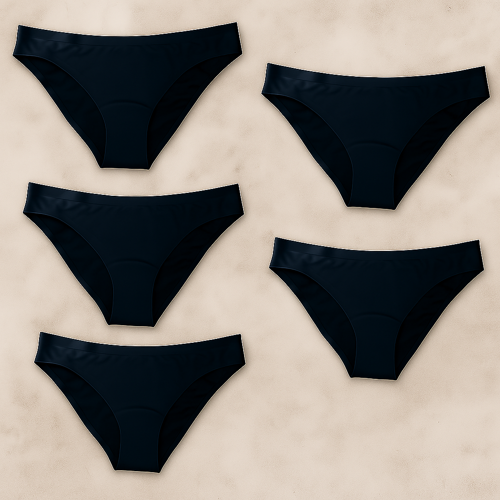Pack de 5 Braguitas Menstruales Sin Costuras – Ciclo Completo (-35%)