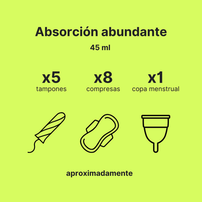 Pack de 4 Braguitas Menstruales de Tiro Alto (30% de descuento)