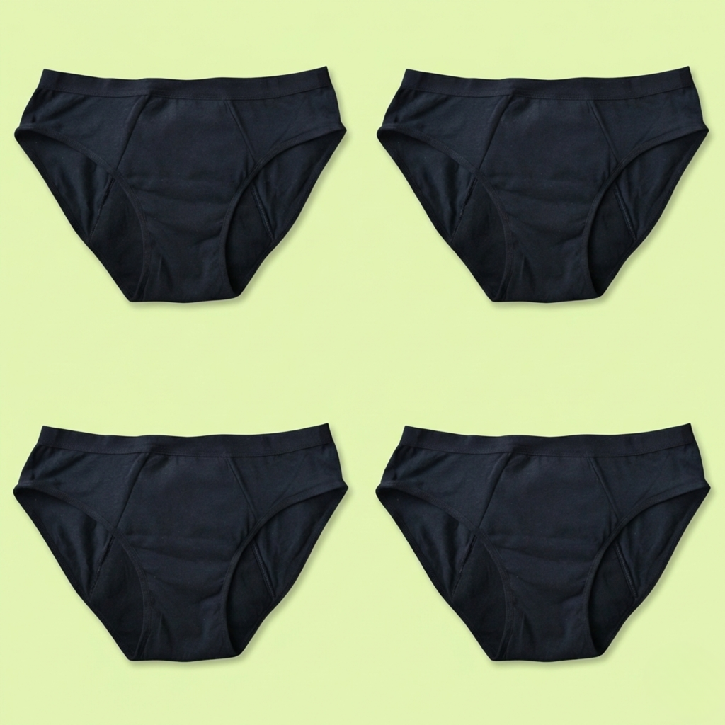 Pack de 4 Braguitas Menstruales de Algodón – Equilibrio Perfecto (-30%)