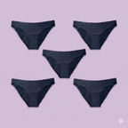 Pack de 5 Braguitas Menstruales Sin Costuras – Ciclo Completo (-35%)