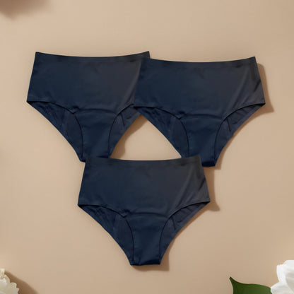 Pack de 3 Braguitas Menstruales de Tiro Alto (25% de descuento)